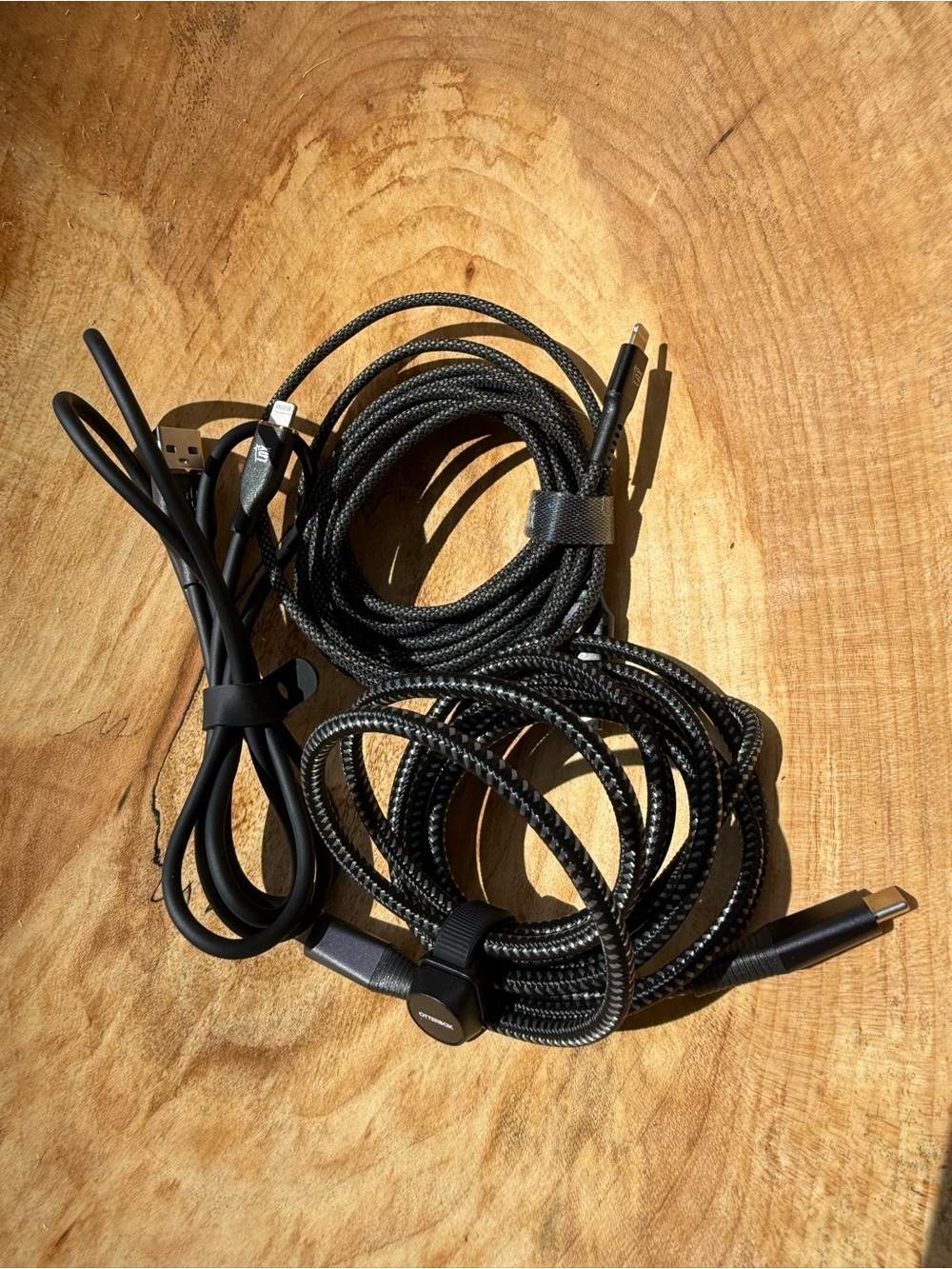 Braided USB Lightning Charging Cables – Black